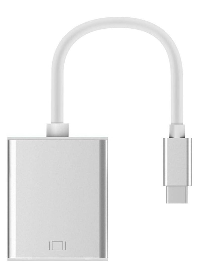 Generic - Converter From Type C to Vga White/Silver - Image 1