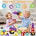 Hodurgyi 15 PCS Magnetic Foam Blocks STEM Preschool Toys for Children Magnetic Building Blocks for Toddlers Kids Bath Toys and Montessori Sensory Toys Birthday for Boys Girls Age 3 4 5 6 - Image 4