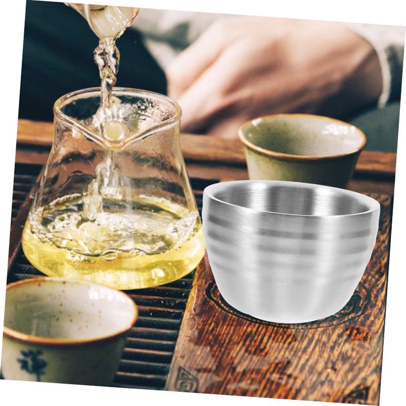 Reusable Stainless Steel Wine Cup For Parties Camping Outdoor Silver Easy Clean - Image 5