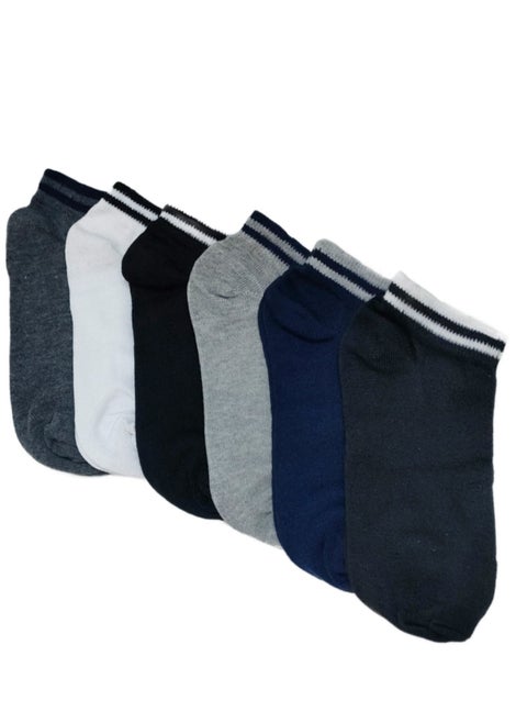Bundle of 6 multicolor casual socks