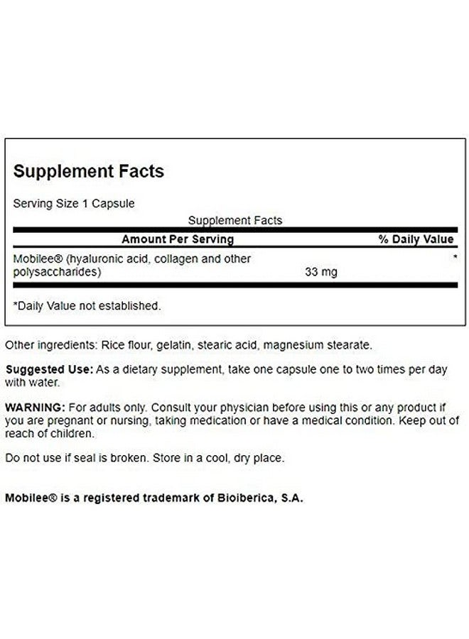SWANSON Hyal Joint Hyaluronic Acid Complex 33 Milligrams 60 Capsules - Image 3