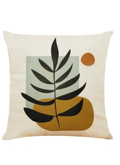 Excefore Pillow Cases, Decorative Pack of 4 Navy Blue Orange Cushion Covers 18x18 inch Linen Square Throw Pillow Covers for Living Room Sofa Couch Bed Pillowcases(45cm x 45cm)  - Image 4