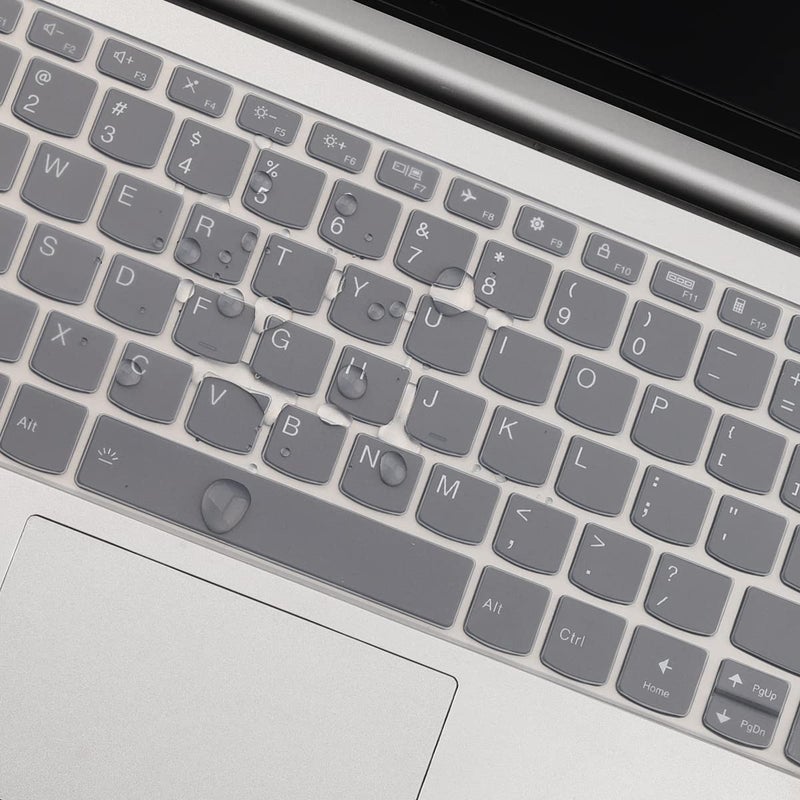 Saco Keyboard Cover for Lenovo ideapad Slim 3 & Slim 5 14inch Laptops | Keyboard Protector for Lenovo IdeaPad Flex 5 & Yoga 7i 2-in-1 / Yoga Slim 6i Laptops (Silicone Clear) - Image 4