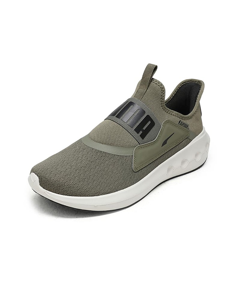 Puma, Unisex-Adult, Softride Carson Sliptech II, Olive-Alpine Snow-Black, Running Shoe, 10UK, (31172409) - Image 1
