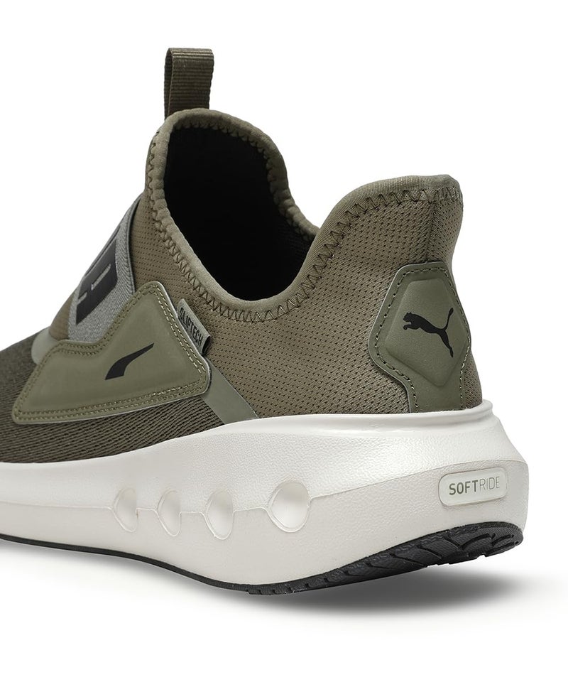 Puma, Unisex-Adult, Softride Carson Sliptech II, Olive-Alpine Snow-Black, Running Shoe, 10UK, (31172409) - Image 4