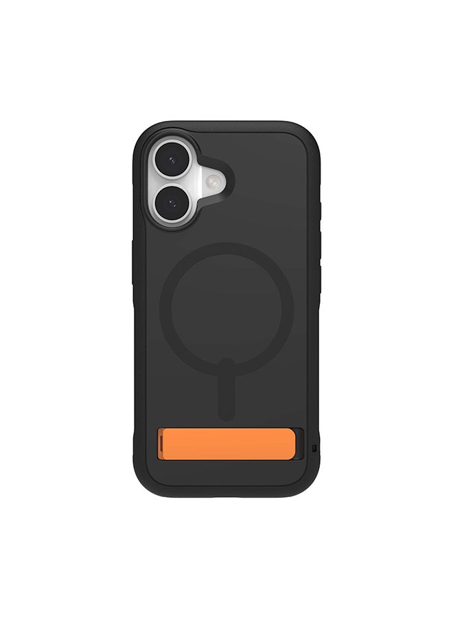 ZAGG iPhone 17 Case – Sedona Snap MagSafe Compatible Kickstand Cover with Graphene Strength, 13 ft Drop Protection & Reinforced Bumpers – Flood Black - Image 2