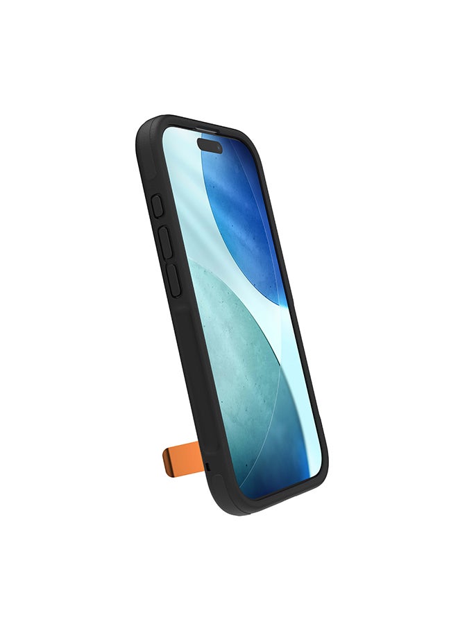 ZAGG iPhone 17 Case – Sedona Snap MagSafe Compatible Kickstand Cover with Graphene Strength, 13 ft Drop Protection & Reinforced Bumpers – Flood Black - Image 3