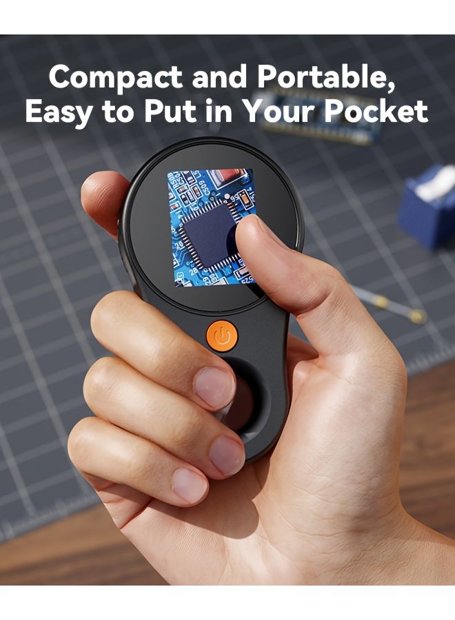 White Portable Handheld Digital Microscope 500X Magnification For Maintenance Welding - Image 3