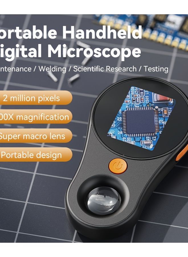 White Portable Handheld Digital Microscope 500X Magnification For Maintenance Welding - Image 4