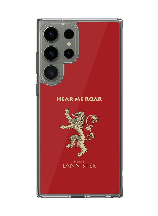 Stylizedd حافظة شفافة كلاسيكية لهاتف سامسونج جالاكسي S25 ألترا، حافظة هجين ذات حواف مرنة مضادة للسقوط TPU PC جل رقيقة شفافة - منزل لانيستر - Image 1