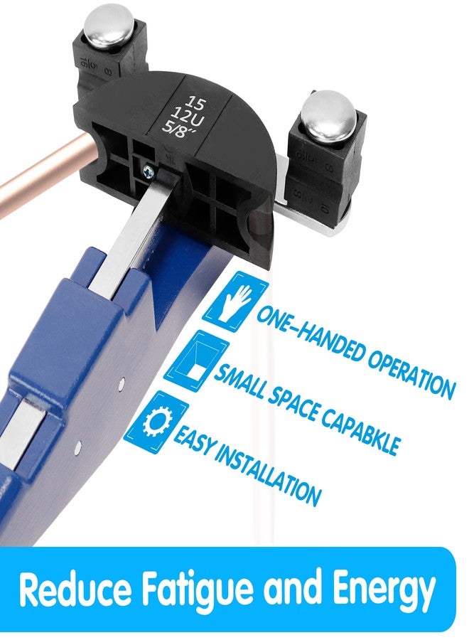 Air Jade Tube Bender Kit, Refrigeration Ratcheting Tubing Benders Hand Tool with Carry Case, 1/4 to 7/8 Inch for Plumbing Copper Aluminum Pipe, HVAC System Maintenance - Image 5
