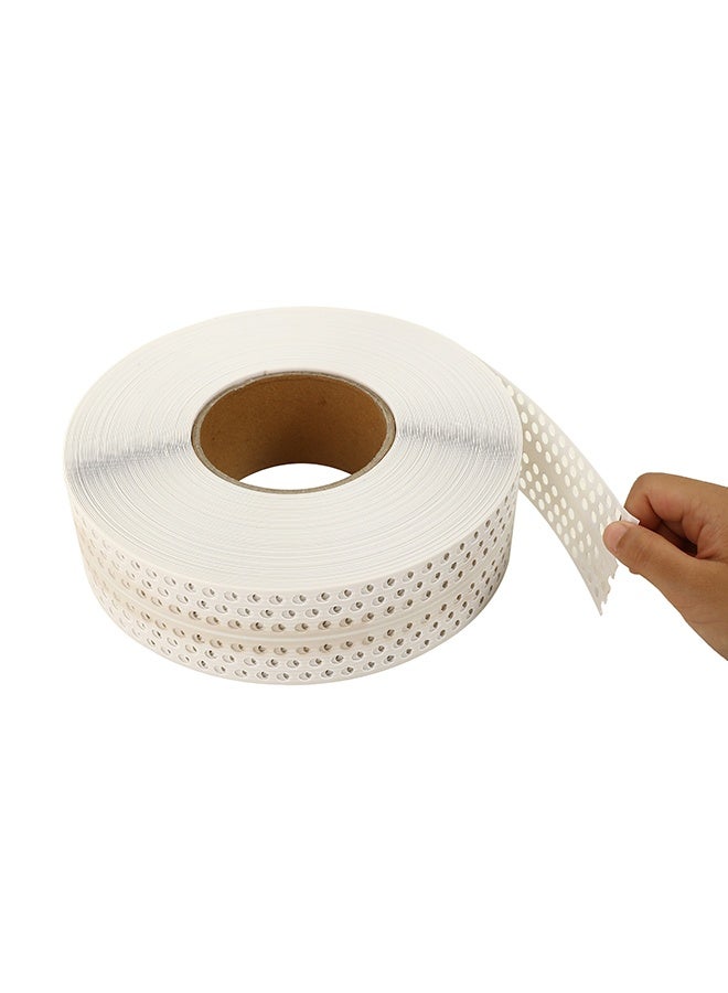 LAWAZIM Corner Bead Tape -2INx100FT- Wide Self-Stick PVC Drywall Tape for Crack Repair and Wall Finishing, No Primer Needed, Instant Adhesion on Wood, Metal & Concrete for Construction, Renovation Use - Image 3