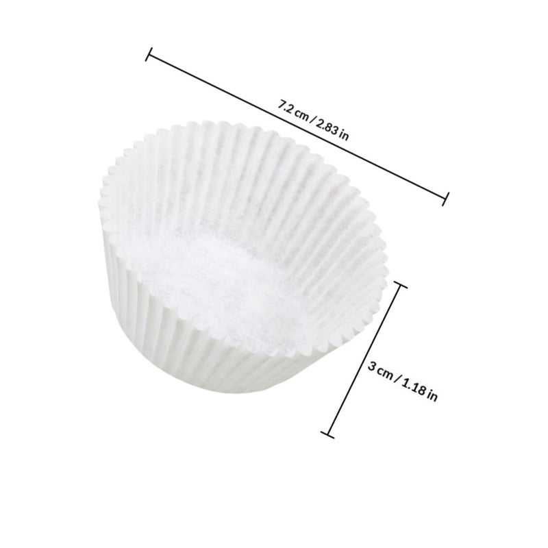 White Greaseproof Mini Paper Cupcake Liners 500pcs Small Muffin Baking Cups For Party Dessert - Image 3