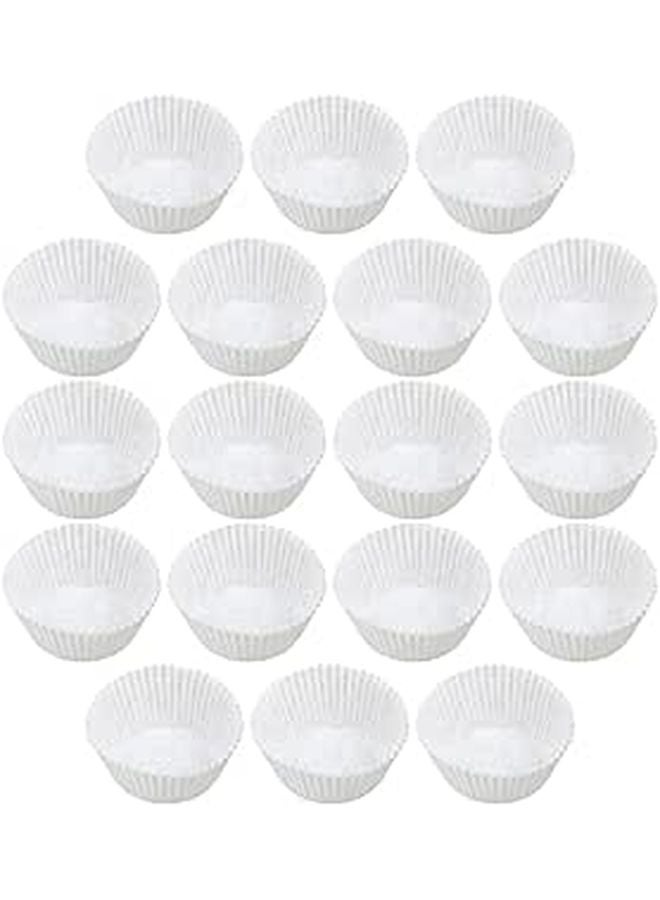 White Greaseproof Mini Paper Cupcake Liners 500pcs Small Muffin Baking Cups For Party Dessert - Image 1
