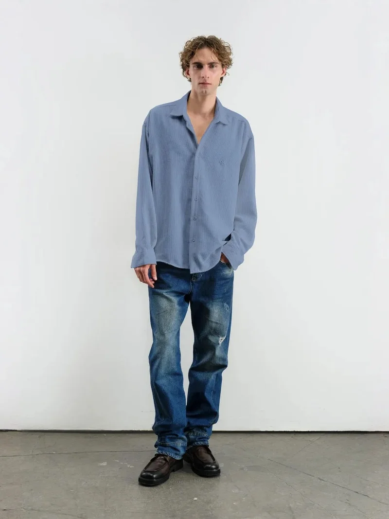 جيستو GIESTO Oversized Velvet Shirt