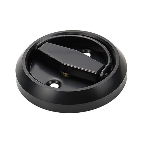 FarBoat 2pcs Round Embeded Hidden Concealed Handles Recessed Flush Pulls for Cabinet Door Closet Cupboard (74mm/2.9inch OD Black) - Image 4