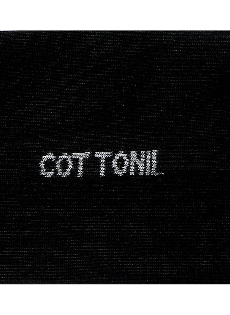 COTTONIL Cottonil  Men Ankle Sock-BLack  - Image 2