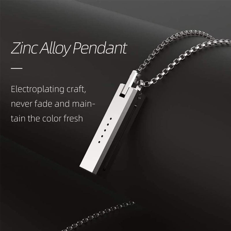 MIJOBS Necklace Compatible with Fitbit Flex 2 Band Stainless Steel Pendant Metal Accessory - Image 4