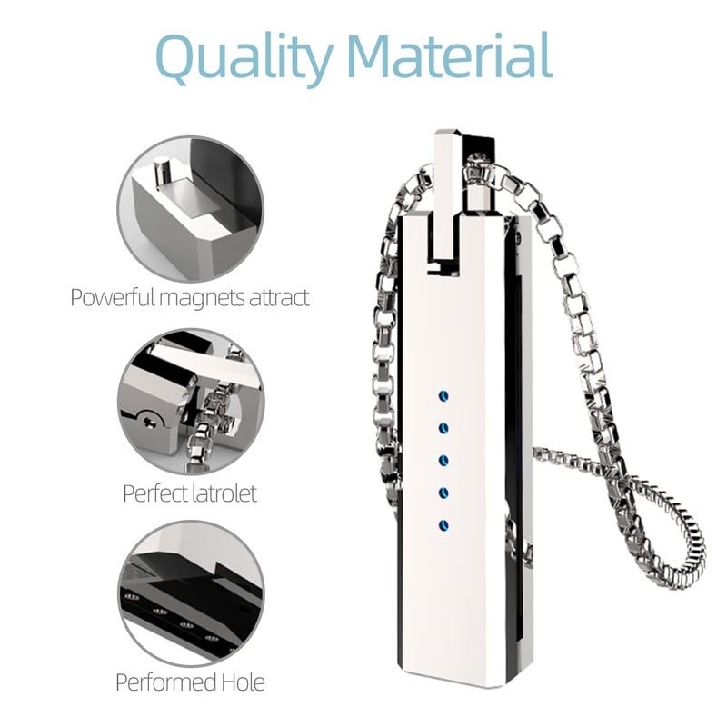 MIJOBS Necklace Compatible with Fitbit Flex 2 Band Stainless Steel Pendant Metal Accessory - Image 2