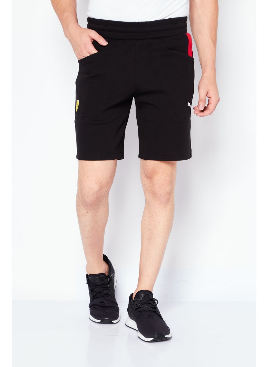 Men Sportswear Fit Brand Logo Training Race Sweat Shorts, Black Combo - pzsku/Z29E7861F38744C9CC063Z/45/_/1726109306/5809bd0b-3292-49b6-b941-66990eca410b