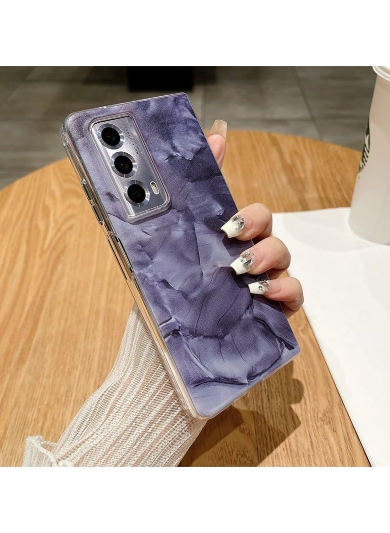 general Compatible with Honor Magic V2 Case,Marble Pattern Hard PC Slim Shockproof Full Body Drop Protective Case,Slim Thin Hard Phone Case Cover for Honor Magic V2 - Image 3