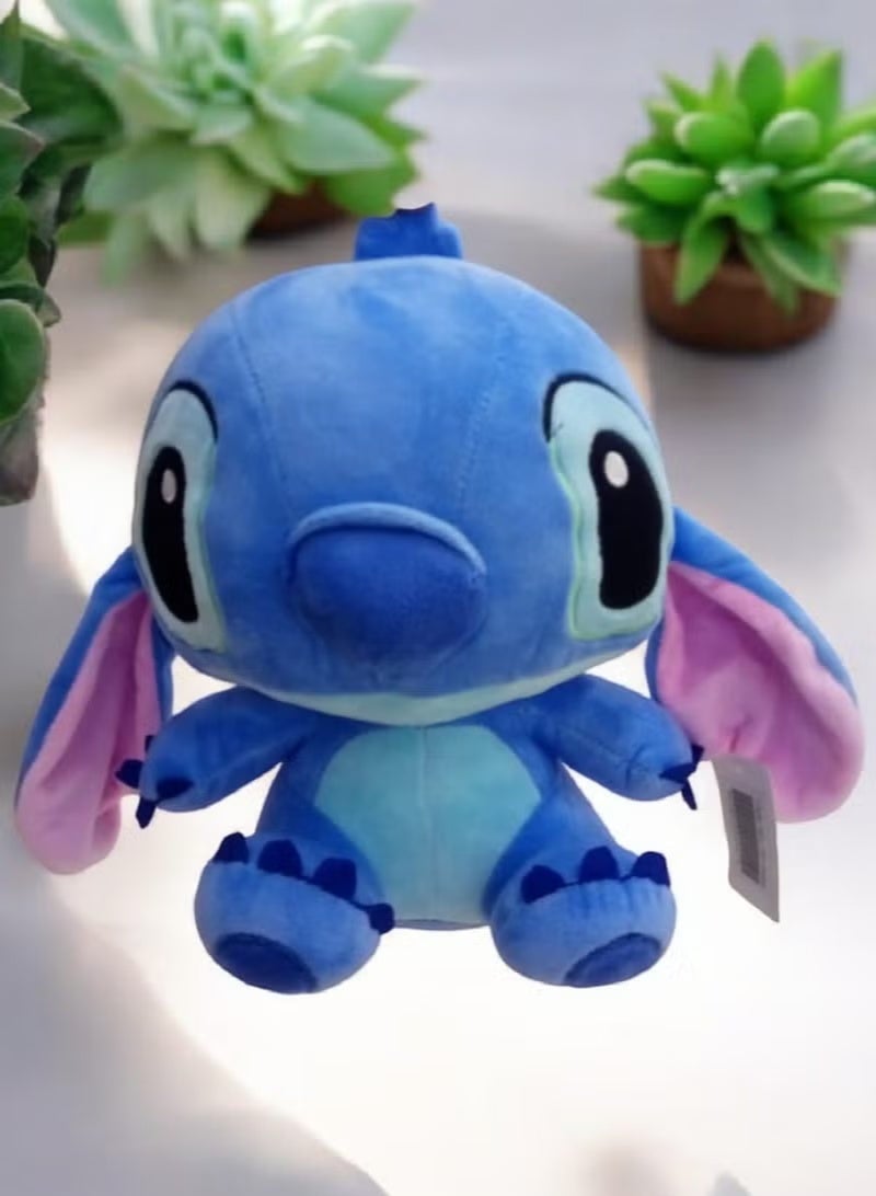 Plush Toy Stitch Soft Doll 11 Inch – Fluffy Blue Alien Stuffed Animal for Kids | Cute Lilo & Stitch Character Doll with Big Ears | Soft Cuddly Bedtime Pillow Buddy | Best Birthday Gift for Boys & Girls - Image 2
