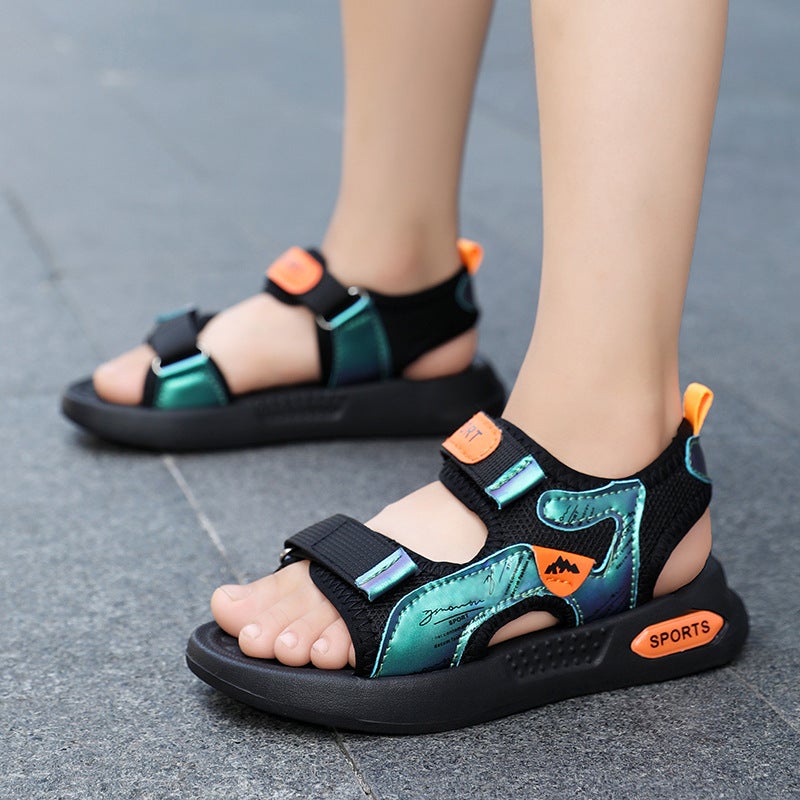 Children'S Sandals 2025 Boys Sandals Casual Soft Sole Lightweight Beach Versatile Outdoor Student Sandals - Image 2