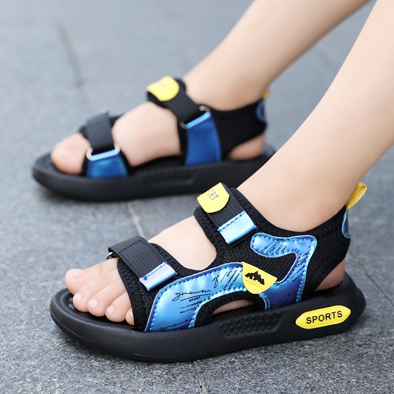 Children'S Sandals 2025 Boys Sandals Casual Soft Sole Lightweight Beach Versatile Outdoor Student Sandals - Image 4