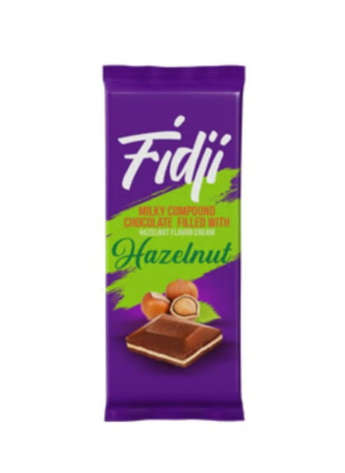 Fidji - Chocolate bar filled with hazelnut cream 90 g - Image 1