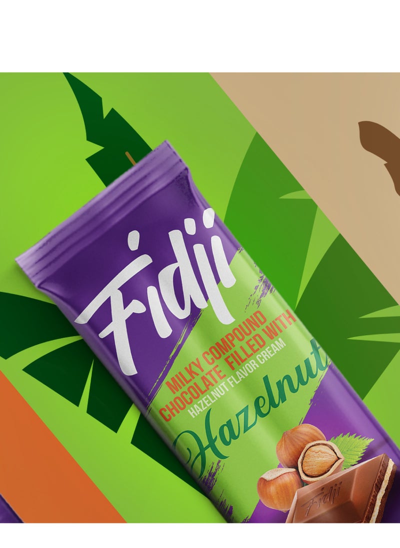 Fidji - Chocolate bar filled with hazelnut cream 90 g - Image 1