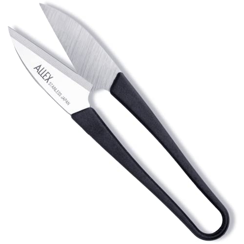 ALLEX\アレックス ALLEX Japanese Thread Snips for Sewing and Embroidery 4.1" (Medium), Made in JAPAN, Spring Loaded Small Thread Snippers Scissors, Black - Image 1