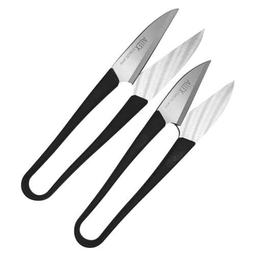 ALLEX\アレックス ALLEX Japanese Thread Snips for Sewing and Embroidery 4.1" (Medium), Made in JAPAN, Spring Loaded Small Thread Snippers Scissors, Black - Image 4