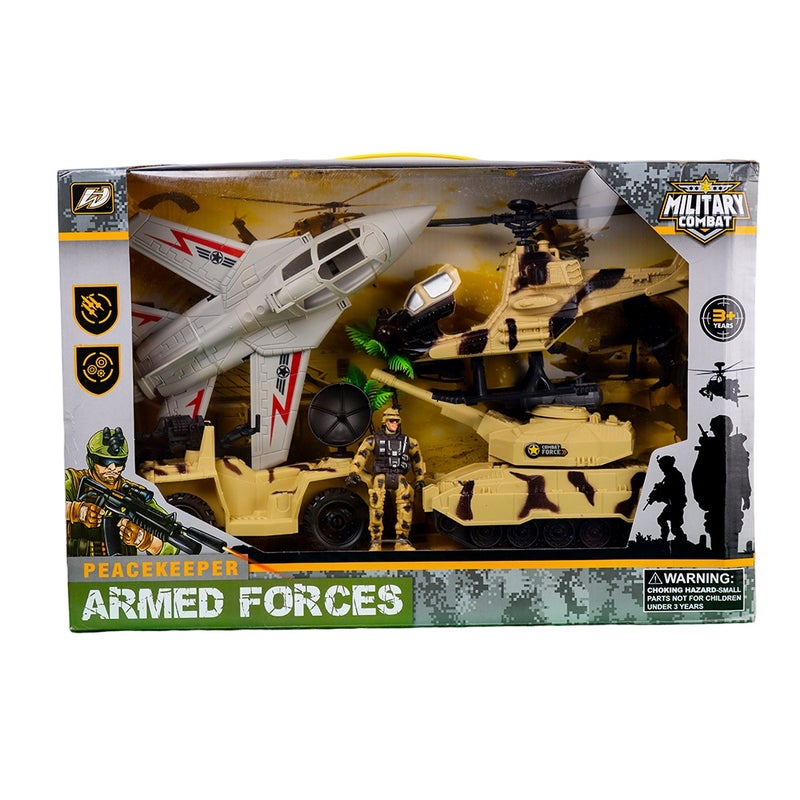 Military Combat Peacekeeper Armed Forces with Accessories - HW-M223-3