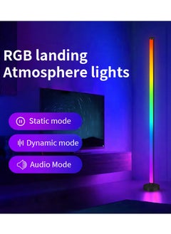 JoyousSto 2 PCS LED Corner Lamp for Living Room - 10W Color Changing Lamp, Corner Floor Lamp with APP and Remote Control, RGB Corner Floor Lamp with Dimmable Music Sync Timer for Living Room, Bedroom, Gaming Room  - Image 4