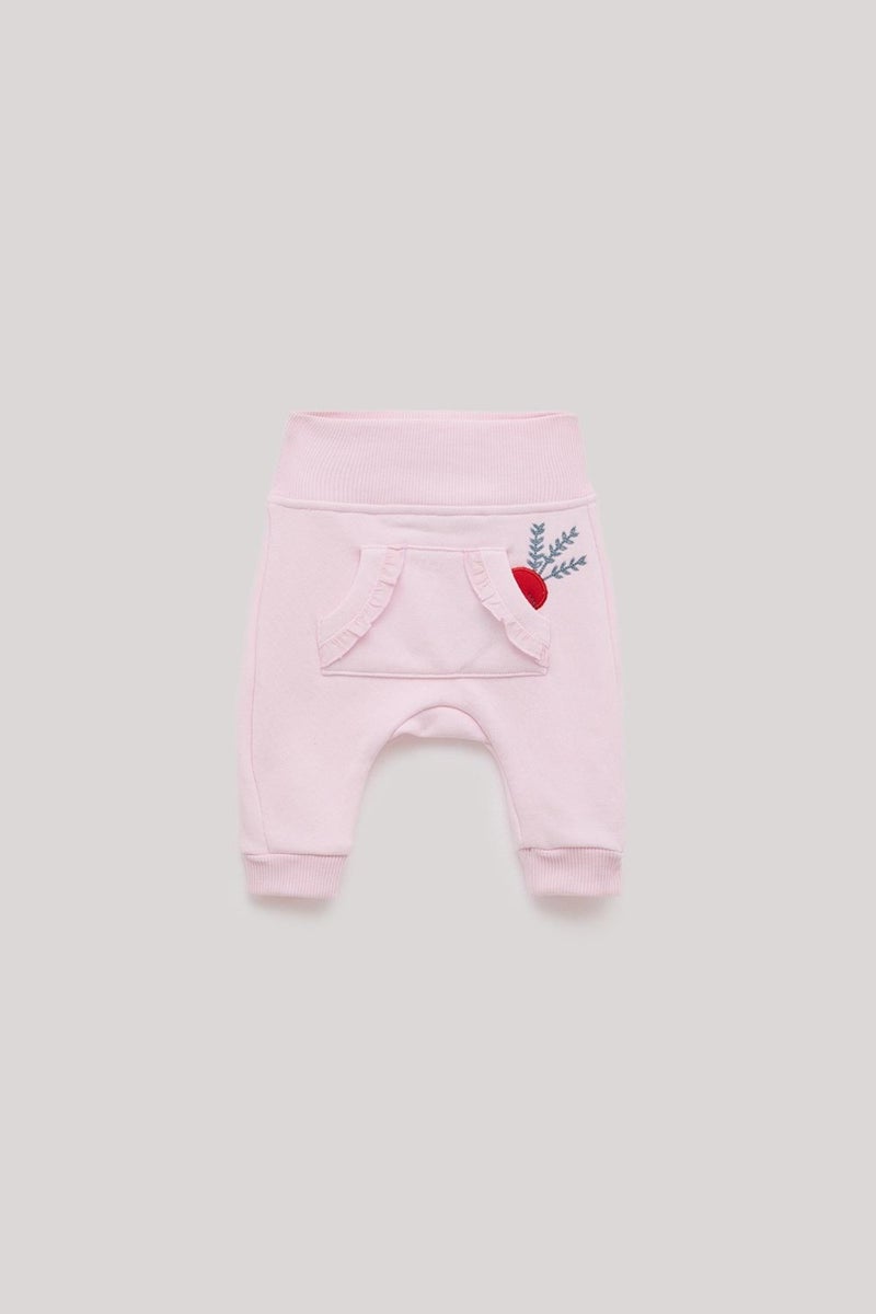 Layette Baby Girl Pink Sweatpants  - Image 1