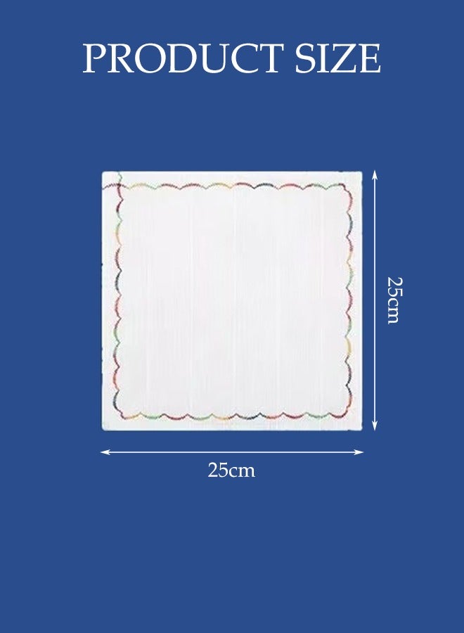 DUNISO 8 Pcs Oil Free Cotton Yarn Dish Cloth,Reusable Dishwashing Towel, Kitchen Household Cleaning Cloths,Grease Separating,Highly Absorbent,for Washing Dishes, Glass,Tables,25*25cm ﻿ - Image 2