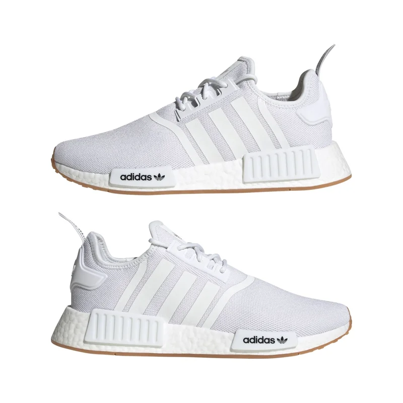 اديداس اوريجينالز أحذية أديداس NMD_R1 بيضاء للرجال