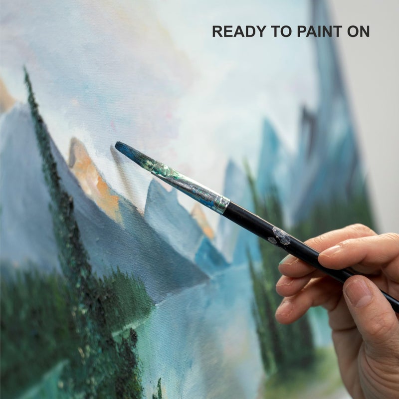 Anupam Primed Canvas Board for Painting, Canvas Boards 4 Pack Size 5x5 Blank Painting Canvas Panels for Oil, Acrylic Paint Gouache and Tempera for Beginners & Artists (Pack of 4) - Image 3