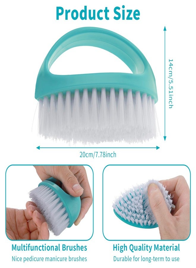 Amaxiu Hand Nail Brushes, 2pcs Grip Clean Heavy Duty Nail Brushes for Cleaning Fingernails Nylon Firm Stiff Bristles Deep Clean Scrubber for Mechanics Gardeners Hand Under Nails Toes(Red, Blue) - Image 3
