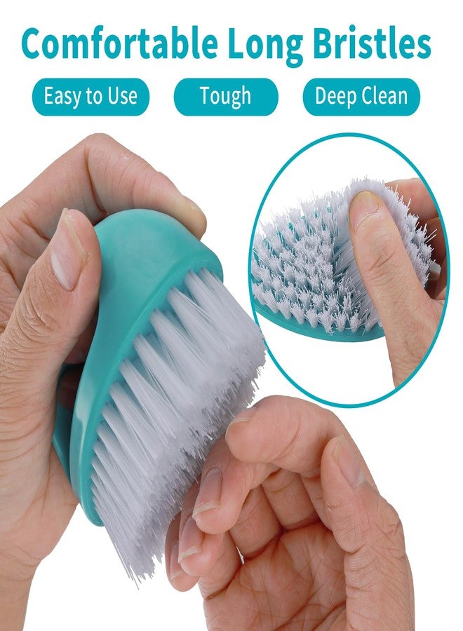 Amaxiu Hand Nail Brushes, 2pcs Grip Clean Heavy Duty Nail Brushes for Cleaning Fingernails Nylon Firm Stiff Bristles Deep Clean Scrubber for Mechanics Gardeners Hand Under Nails Toes(Red, Blue) - Image 2