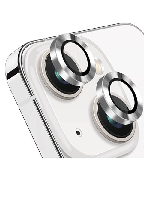 iPhone 13 Camera Lens Protector Compatible With Apple iPhone Keep Original Camera HD Glass iPhone 13 Mini Camera Lens Protector Silver