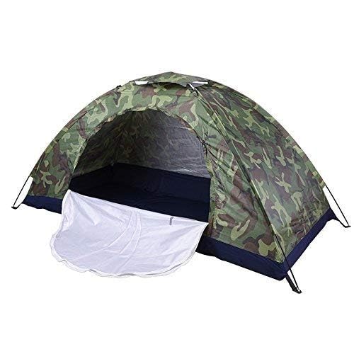 R Runilex Polyester Military Design Dome Tent for Picnic Camping Outdoor Portable and Foldable Waterproof 6 Person Tent (Army Green, 200 x 250 x 150 cm) - Image 2