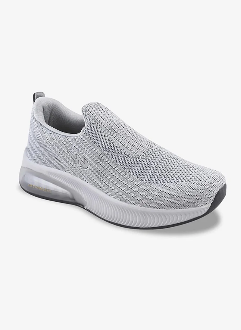 كامبس Men Panel Memory Massage Tech Slip-On Walking Shoes-Grey