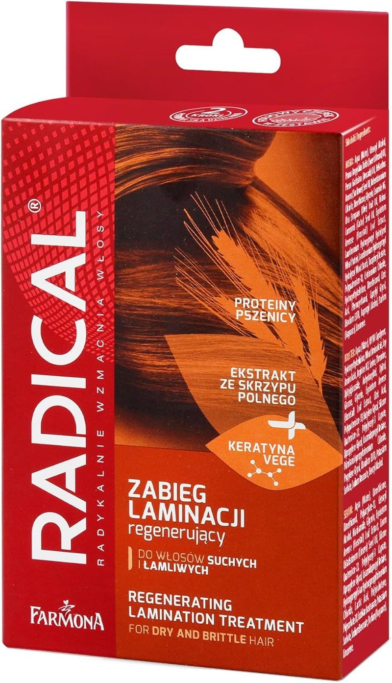 Farmona Radical Regenerating Hair Lamination Treatment 15ml Mask 15ml Booster 5ml Serum