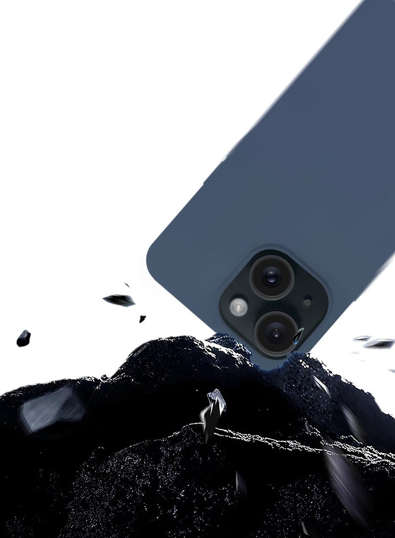 CATANES Silicone Case Cover for Apple iPhone 14 Plus, Slim Protective Cover with Microfiber Lining, Drop Protection - Dark Purple - Image 5