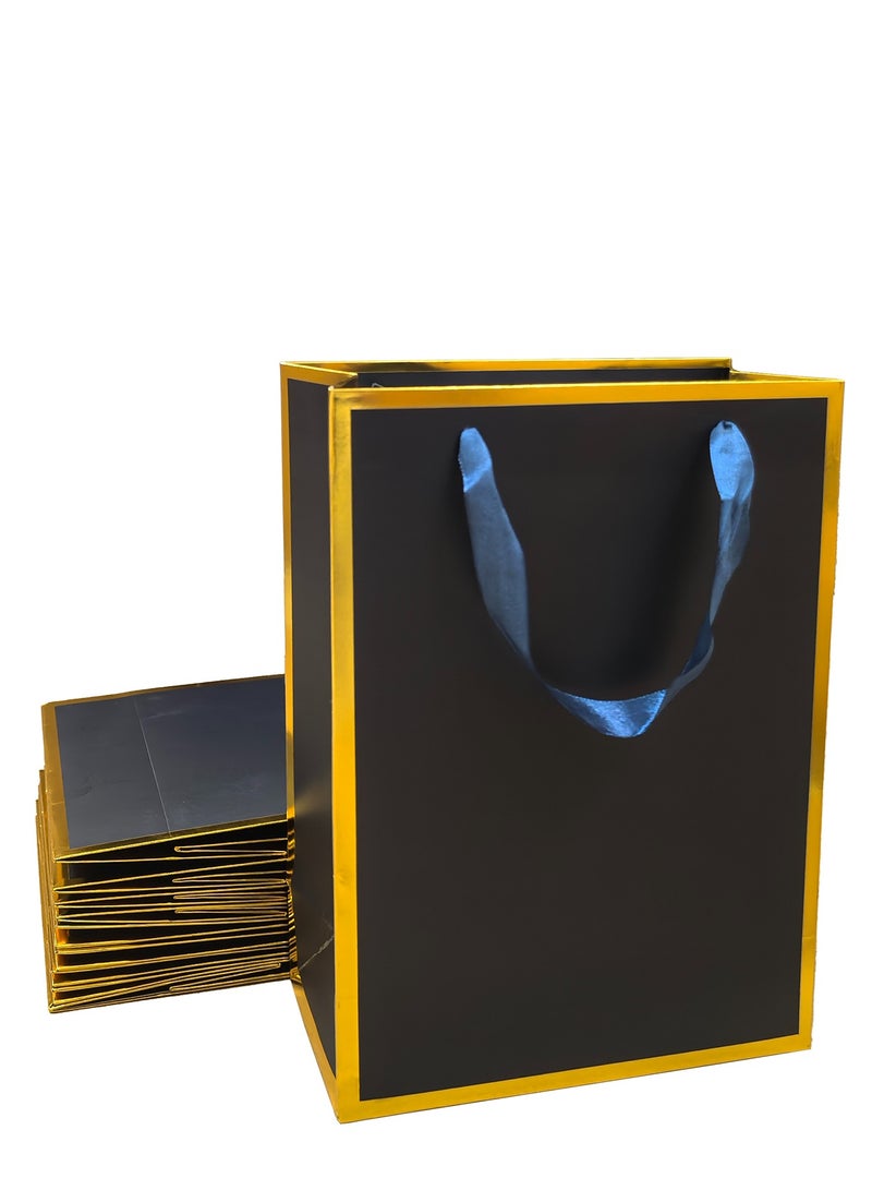 10 Pack Small Gift Bag For Men,Paper Bags for New Year Wedding Eid Birthday Groomsman Father's Day Presents - Image 1