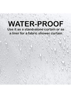 erorex 1101100 Mildew Resistant Extra Length Antimicrobial Peva Bathroom Shower Curtain Liner White 71Wx78H Inch 180Cmx200Cm  - Image 3