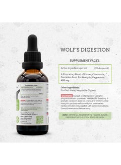 Secrets of the Tribe Wolf's Digestion | Natural Herbal Dietary Supplement for Dogs | Healthy Digestion Support in Dogs | Alcohol-Free Extract, Fennel, Chamomile, Dandelion Root, Calendula, Peppermint 2 oz  - Image 3