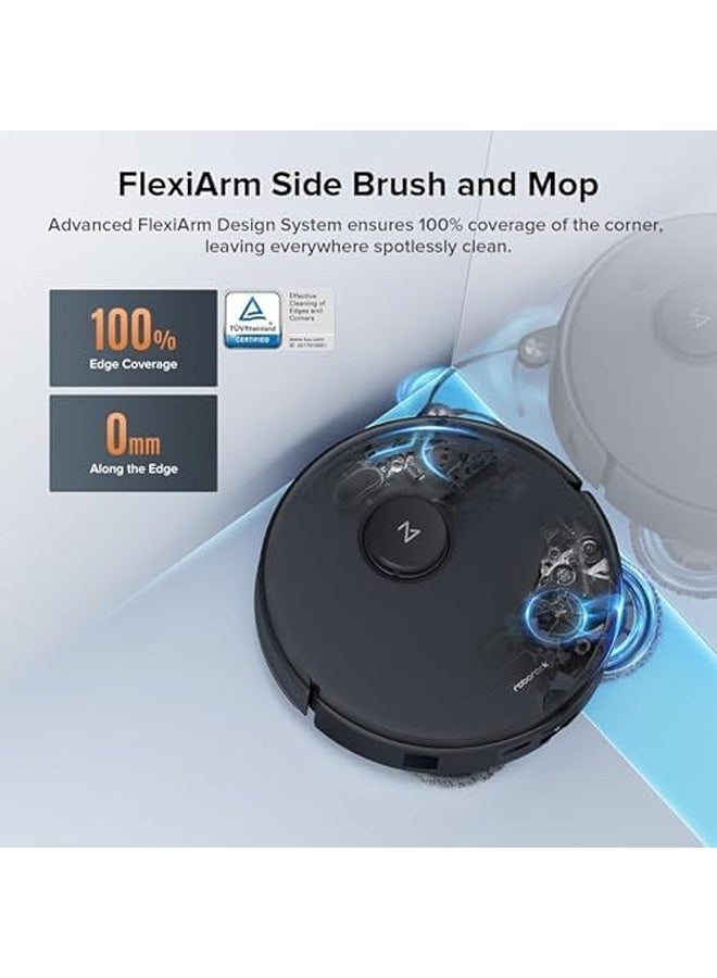 roborock Qrevo C Pro Robot Vacuum & Mop – 18,500Pa Suction Power, Hot Water Mop Wash, FlexiArm Edge Mopping, Dual Anti-Tangle Brushes, 10 mm Mop Lift, Automatic Wash & Dry, Self-Emptying System - Image 5