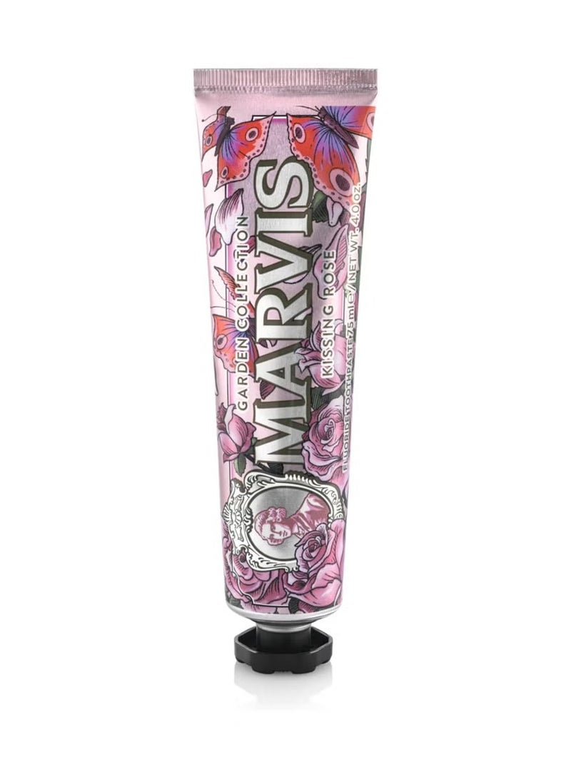 Marvis Garden Collection Kissing Rose Limited Edition Toothpaste, 75 ml, Sensational Flavored Toothpaste for a Long-Lasting Freshness - Image 3